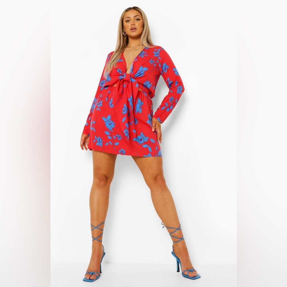 Boohoo Floral Mini Dress